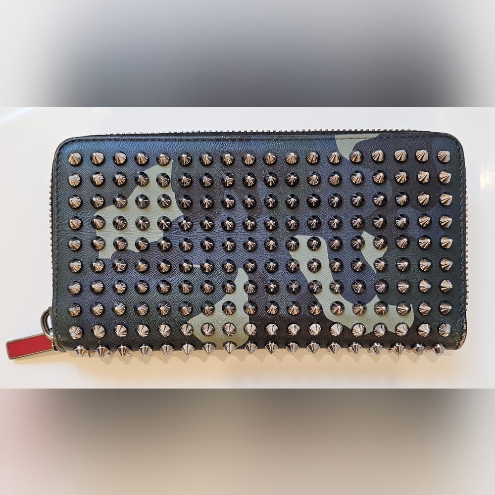 Christian Louboutin Camouflage Studded Long Wallet